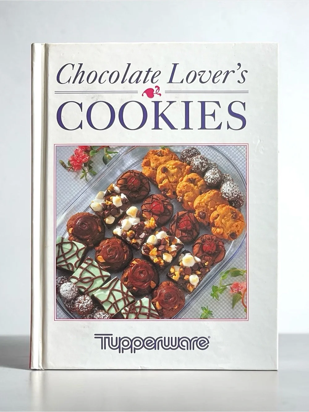 Vintage 1993 Tupperware Chocolate Lover’s Cookies Hardcover Cookbook
